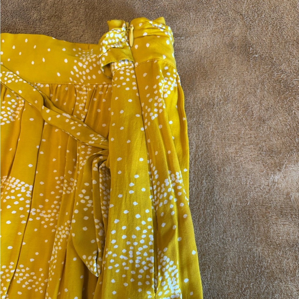 Maeve by Anthropologie gorgeous Yellow Skirt with Pockets Size S - Picture 7 of 9